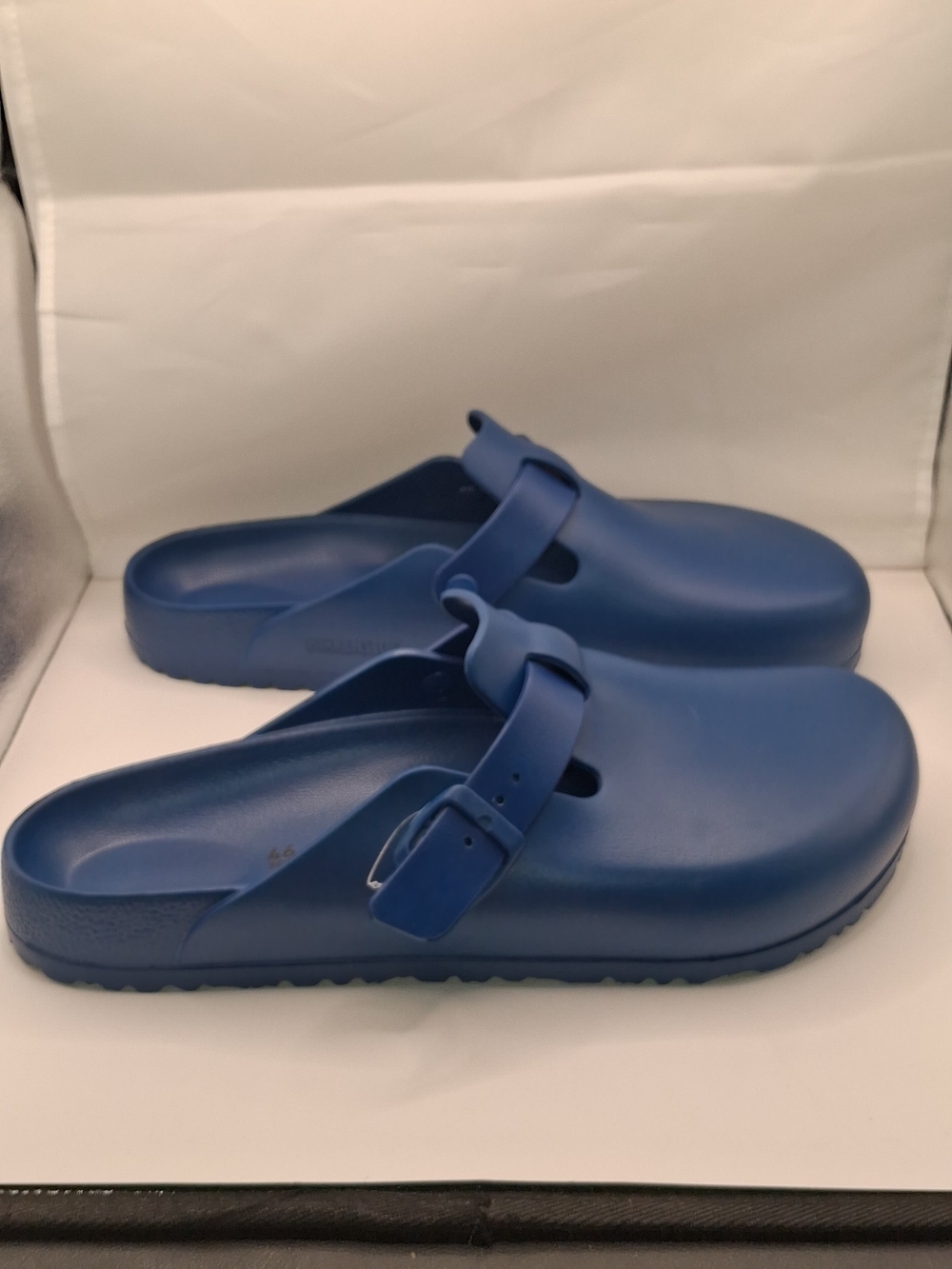 Birkenstock Boston EVA Clogs Mens 13 EU 46 Narrow Elemental Blue Slip On Sandals